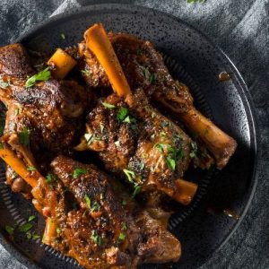 Lamb Shank, Slow-Cooked, Tender Meat, Comfort Food, Gourmet Home Cooking