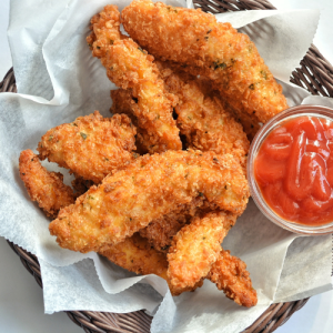 Air Fryer Recipe, Chicken Tenders, Crispy Chicken, Quick Meal, Kid-friendly Recipe