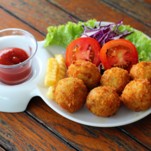 Air Fryer Recipe, Feta Nuggets, Crispy Snacks, Cheesy Delights, Bite-sized Treats